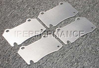 Titanium Brake Heat Shield Set Notched for Dodge Charger Hellcat 2015-; Br Rear