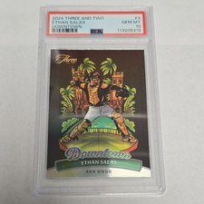 Ethan Salas Downtown Case Hit PSA 10 GEM MINT 2024 Panini Three And Two 