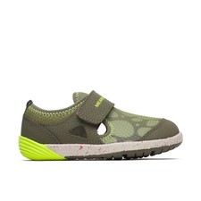 Merrell Girls' BARE STEPS Sandal Olive 6 Little Kid