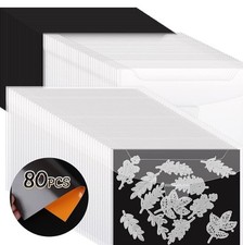 80 PCS Stamp and Die Storage Bag and Rubber 40 Cutting Die Storage Bag Set