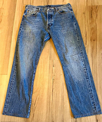 Levi's Made & Crafted 501 Men s Blue Tab Denim Jeans Button Fly Straight 