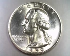 1959-D WASHINGTON QUARTER GEM UNCIRCULATED GEM UNC. NICE ORIGINAL COIN FAST SHIP