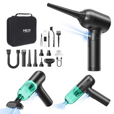 Compressed Air Duster Electric, 130000RPM 4in1 Air Duster Vacuum/Mini Vacuum/...