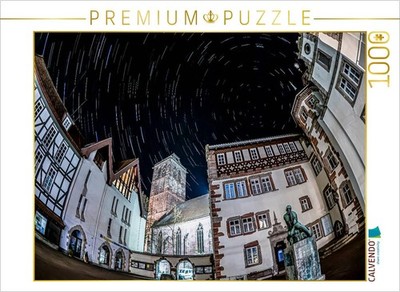 CALVENDO Puzzle Nachts am Rathaus | 1000 Teile Lege-Größe 64x48cm Foto-Puzzle fü