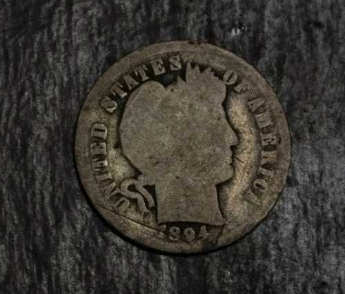 1894 Barber Dime   Lot F 941