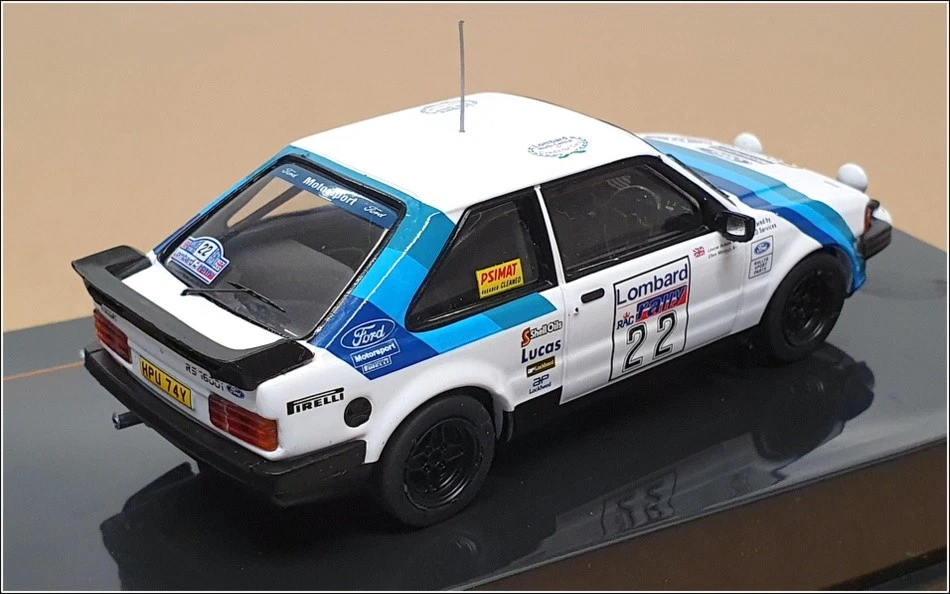 Ixo 1/43 Scale RAC376ALQ - Ford Escort MKIII RS 1600i #22 RAC Rally 1983 - Image 2 of 4