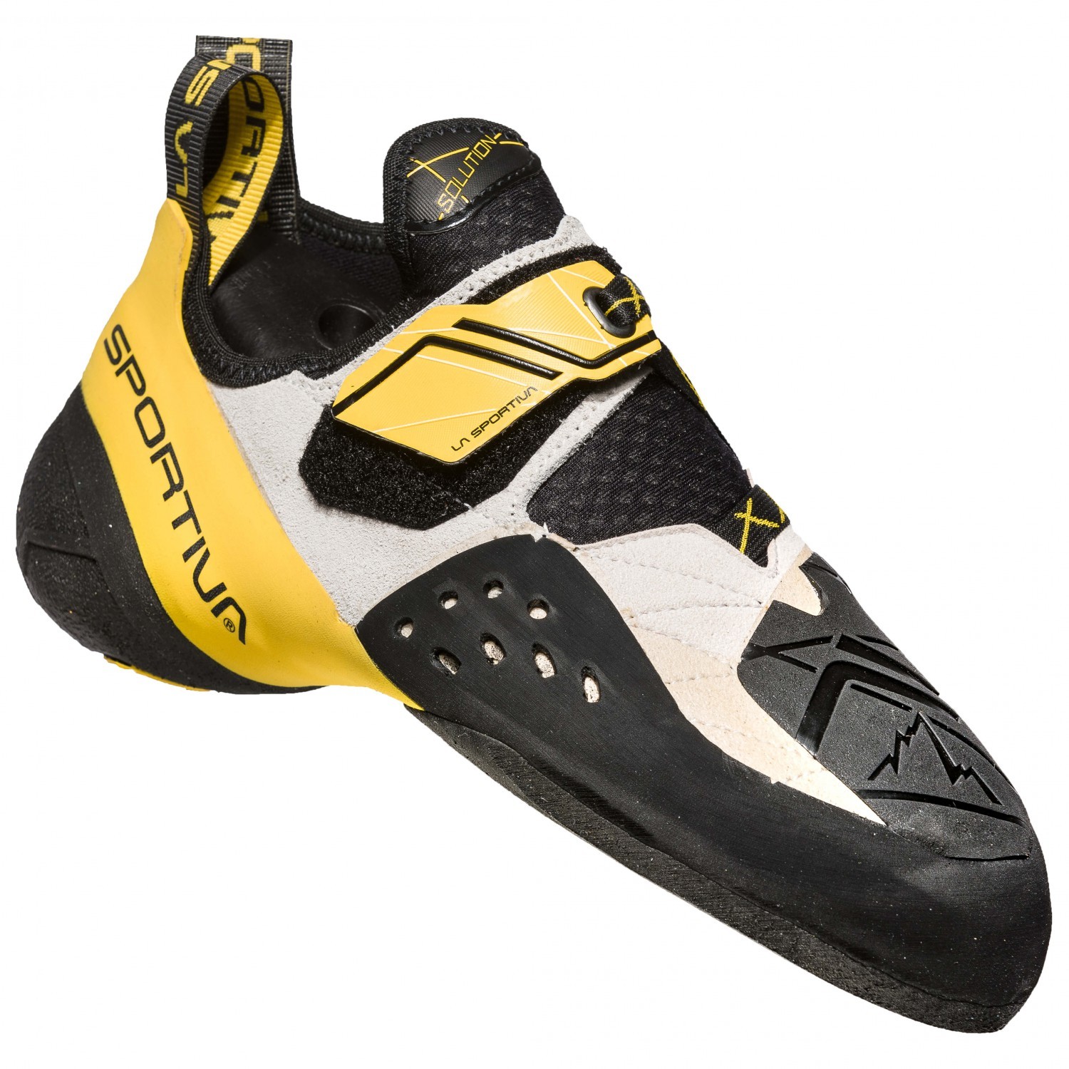 Zapatillas de escalada La Sportiva - Solution white/yellow EU 43,5
