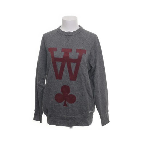 Wood Wood, Sweatshirt, Größe: S, Grau, Baumwolle, Print, Sweat, Damen #Aqn