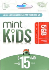 Mint Mobile Kids 3 Month 5GB/mo Plan SIM Kit