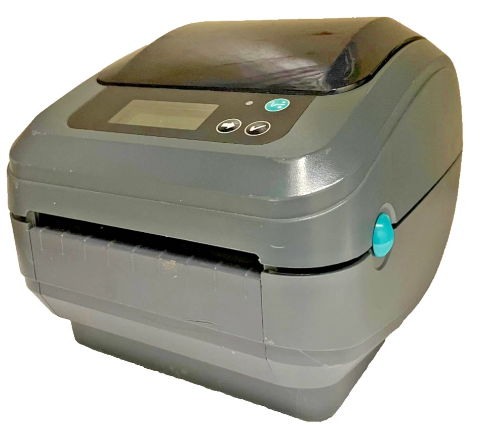 Zebra GX420d stampante termica codici a barre LCD RJ45 USB spedizione etichette UPS USPS FedEX - Immagine 3 di 4