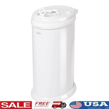 Steel Press-Top Diaper Pail Odor Locking No Special Bag Required Award-Winning