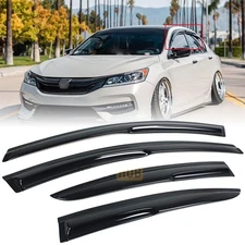 For 2013-2017 Honda Accord JDM Window Visors Vent Sun Rain Guards Wind Deflector