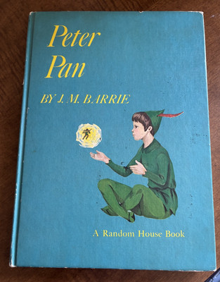 Peter Pan Hardcover Book By J.M Barrie Random House New York 1957 Vintage