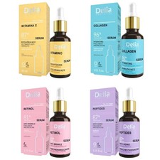 Delia Anti-Wrinkle Brightening Vitamin C Collagen Serum 81% Natural 30ml