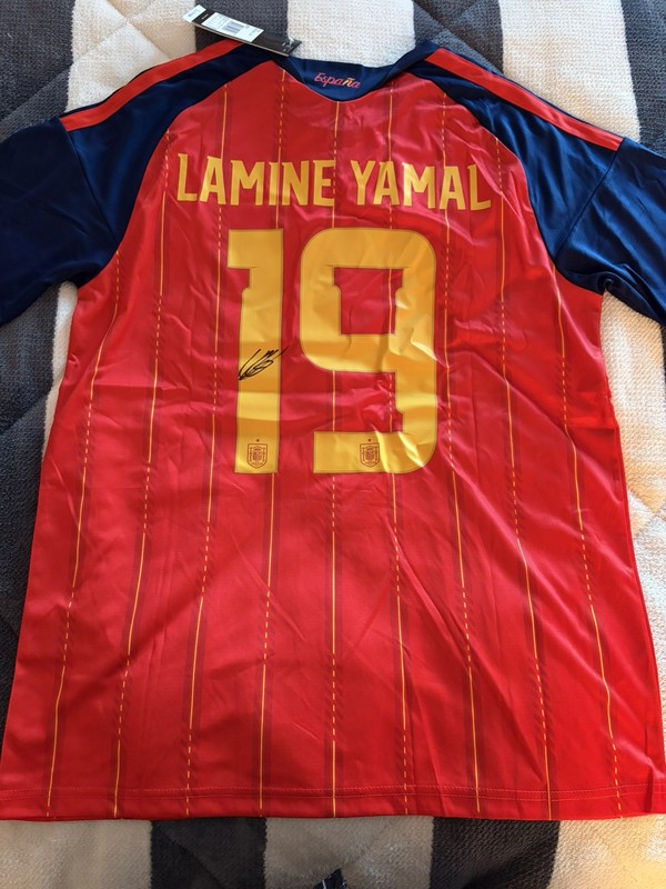 Lamine Yamal Signed Jersey España Hand Signed Spain Jersey World Cup