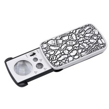 30X 60X 90X Portable Slide LED Light Jewelry Magnifying Glass Magnifier Loupe cd