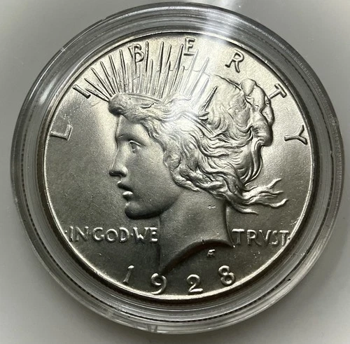 1928-P Philadelphia Peace Silver Dollar $1  BU+