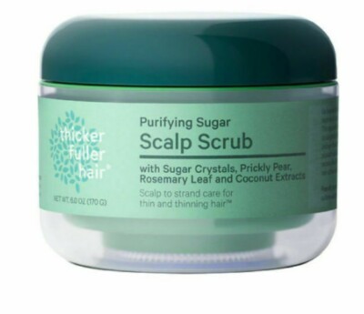 ( LOT 4 ) Thicker Fuller Hair Scalp Scrub 6 oz Each Jar ( SEALED )