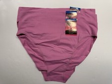 NWT Maidenform Pure Comfort High Leg Bikini Panties DM2317 XL 8 Pink 3 PAIRS