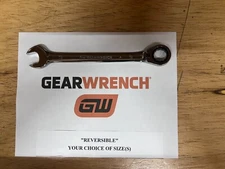 GEARWRENCH ⭐ REVERSIBLE RATCHETING COMBINATION WRENCH SAE / METRIC~ANY SIZE