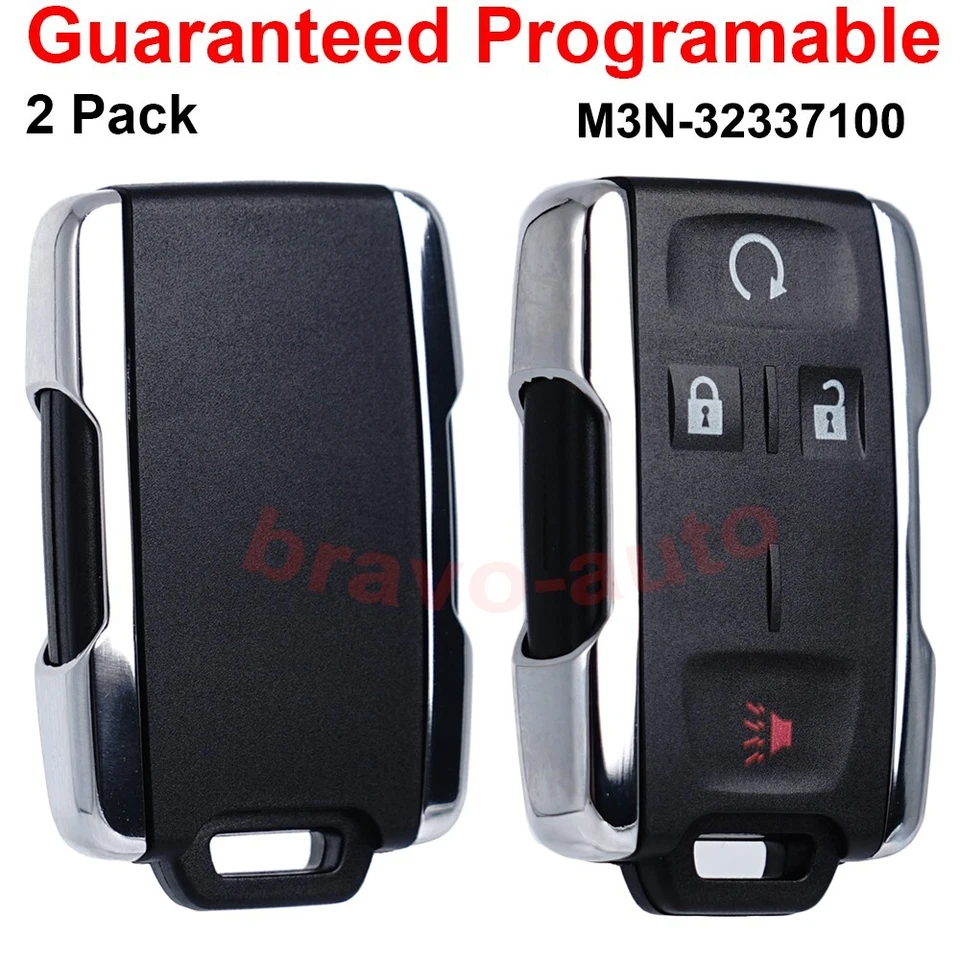 2 para 2014 2015 2016 2017 2018 2019 GMC Sierra 1500 2500HD 3500HD mando a distancia llavero Foto 2 de 4