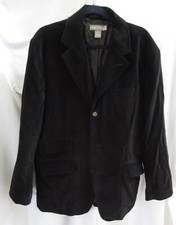 Daniel Cremieux Mens Jacket Size Large Cotton Lined Black Velvet EUC
