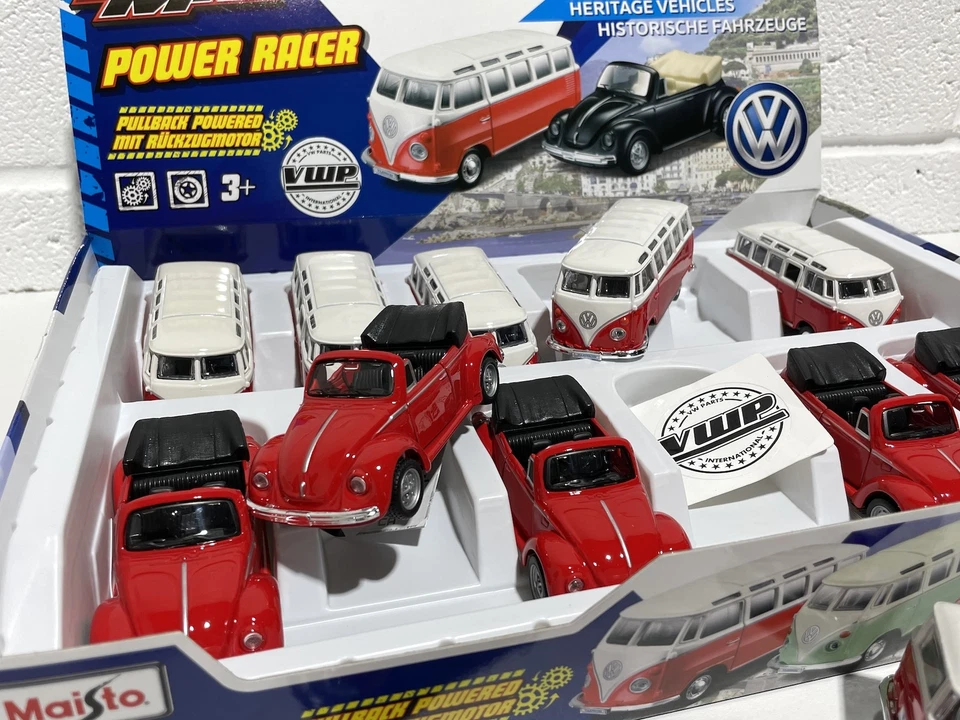 VW Splitty cámper o escarabajo convertible 1x juguete niños niños mamás papás regalo de cumpleaños Foto 3 de 4