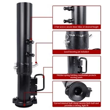 2-5/16" Heavy Duty Round Gooseneck Trailer Hitch Ball Coupler 30000 lbs Capacity