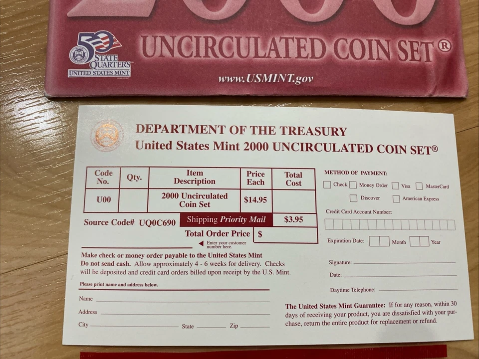 2000 Denver United States Mint Uncirculated Coin Set - Image 4 of 4