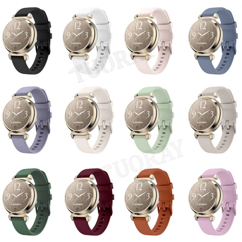 For Garmin Lily 2 / Lily 2 Classic Watch Strap Band Silicone Fitness Bracelet - Picture 2 of 79