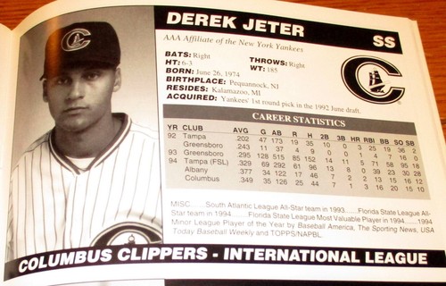 1995 Triple A All-Star Game Program W/Derek Jeter + Tix Stub + 3 Signers RARE!! - Picture 4 of 15