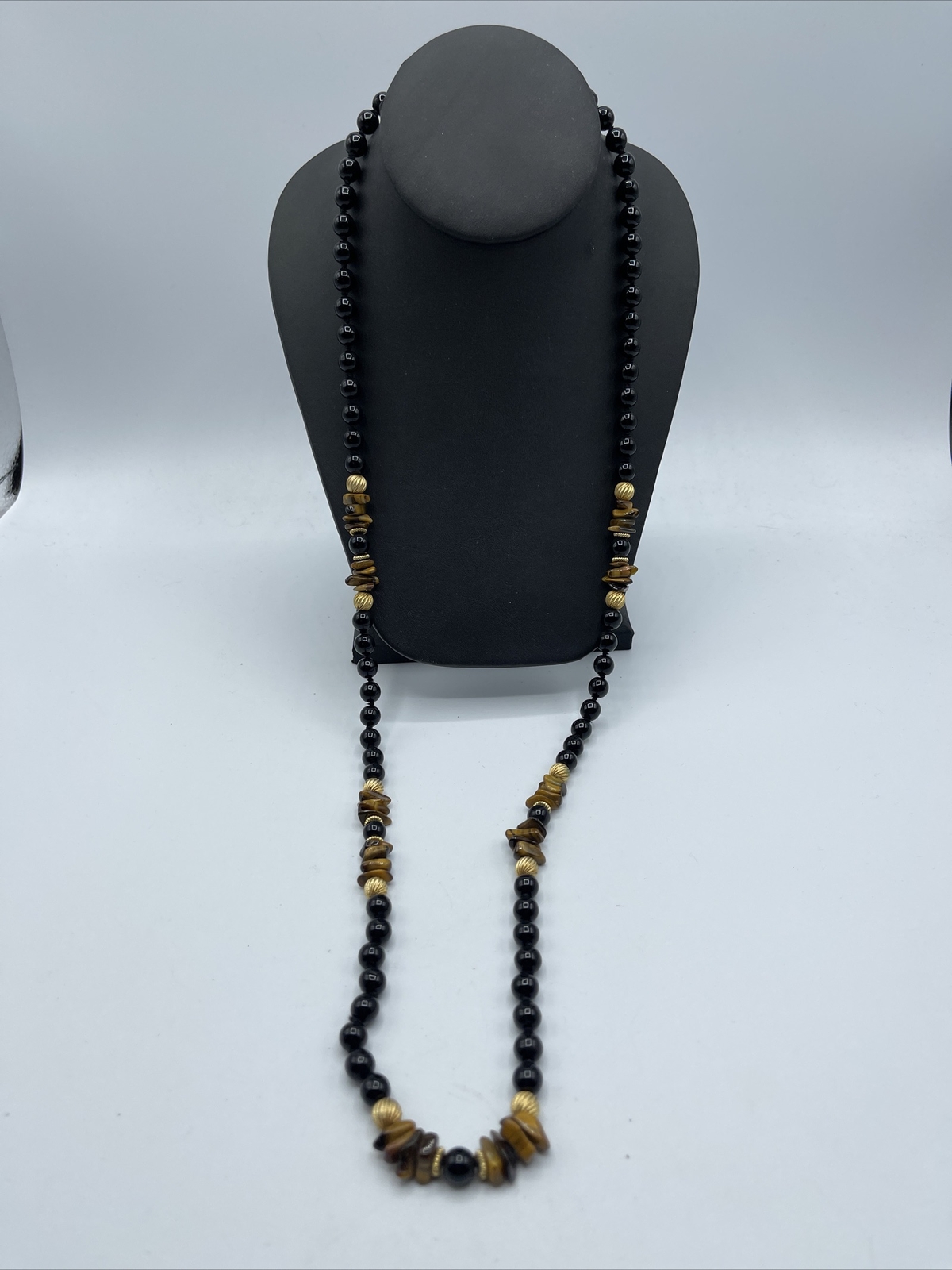 Beautiful Gemstone BEADED Statement NECKLACE  #NF… - image 1