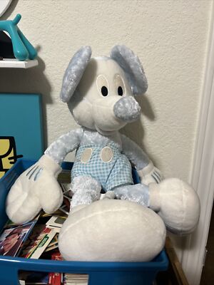 Disney Plush Blue Spring Pastel Mickey Mouse 10 Inch Stuffed Animal. Pre Owned