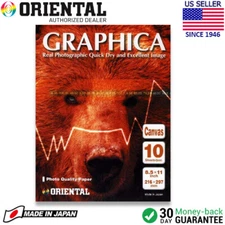 Oriental GRAPHICA Glossy Canvas Fine Art Inkjet Paper 8.5 x 11" 10 Sheet