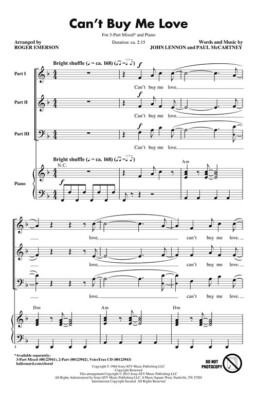 Can't Buy Me Love Discovery Choral VoiceTrax CD