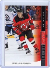 2020-21 Upper Deck Nikita Gusev Debut Dates Insert - New Jersey Devils