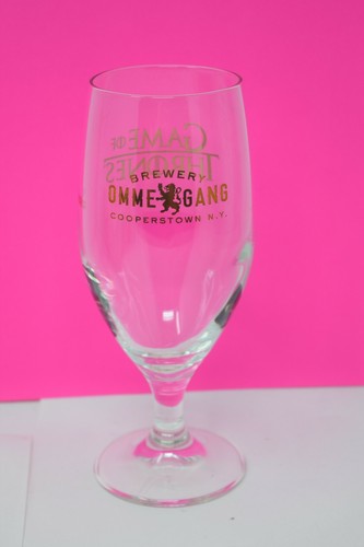 Ommegang Brewery GAME OF THRONES Gold Logo 7 3/8" Limited Edition Beer Glass - Picture 4 of 5