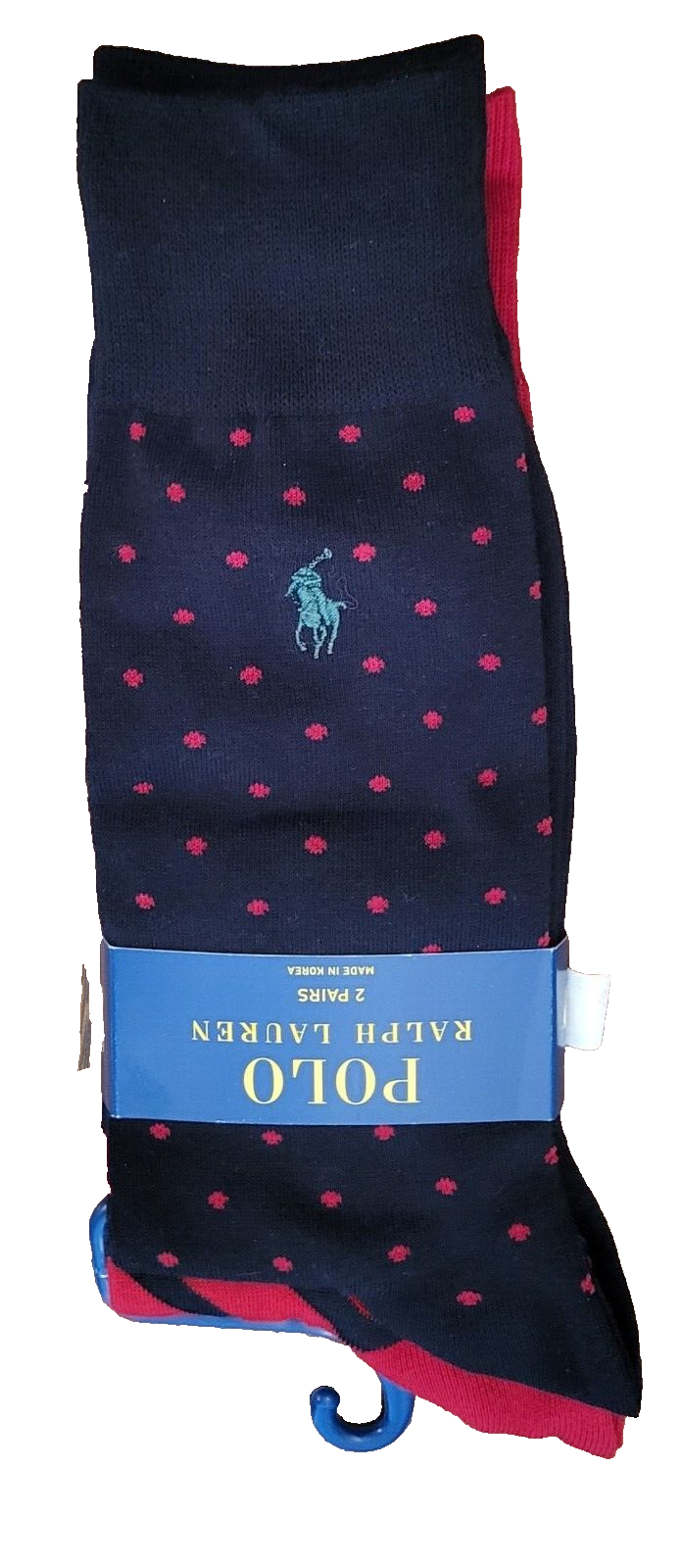 PONY Scarpe Polo Ralph Lauren da uomo taglia 10 13 calze diagonali e a pois crew 2 pezzi #61