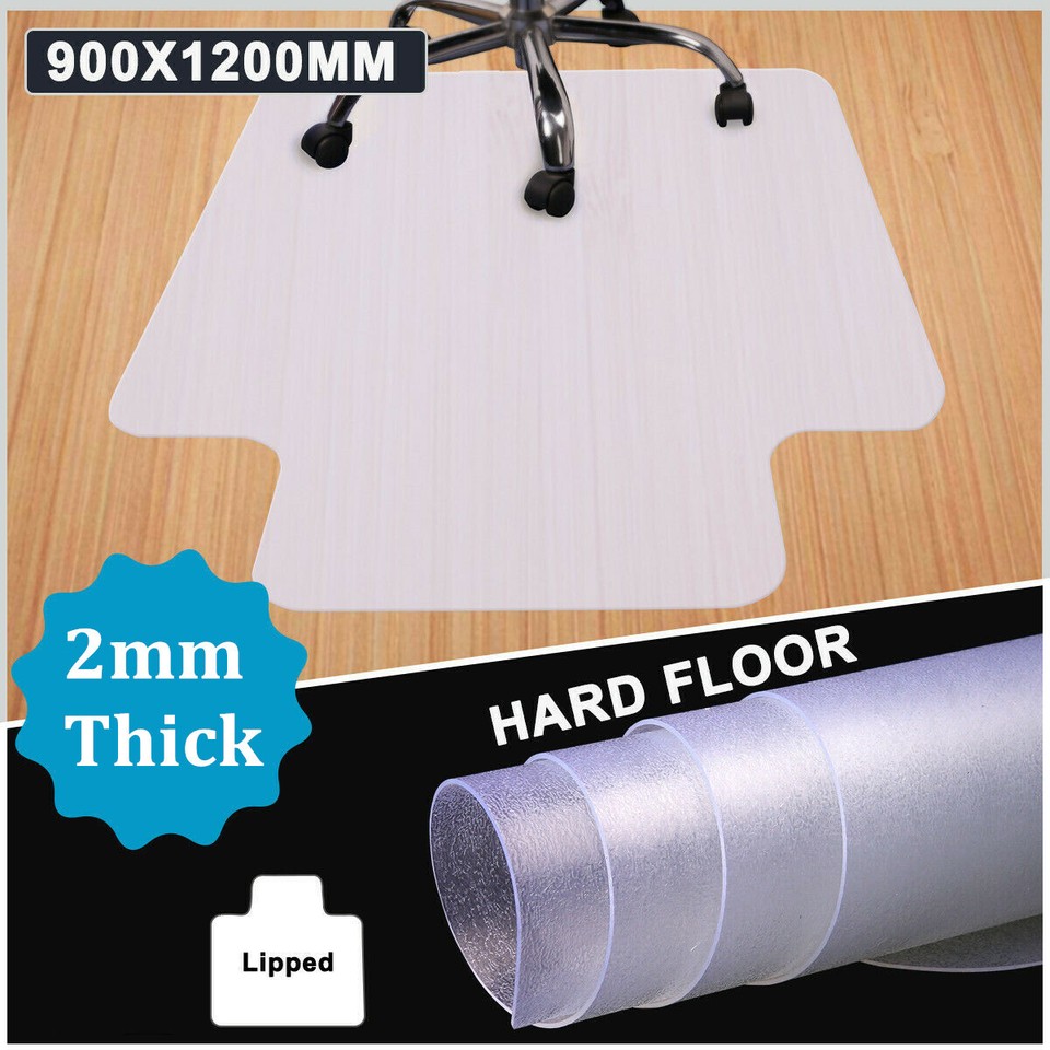 Office Chair Desk Mat Floor Home PVC Plastic Non Slip Computer Carpet ...