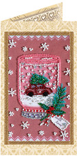 Bead Embroidery Postcard Kit FUN SOUVENIR DIY Needlework Craft Gift Set