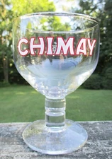 One Chimay Chalice Trappist Beer Glass Nucleated Shield 25 cl. Goblet