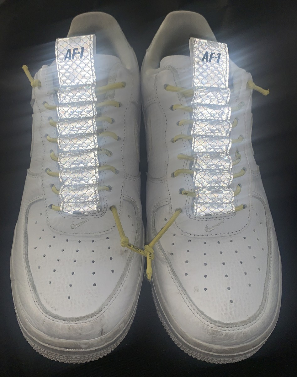 nike air force 1 lux white reflective