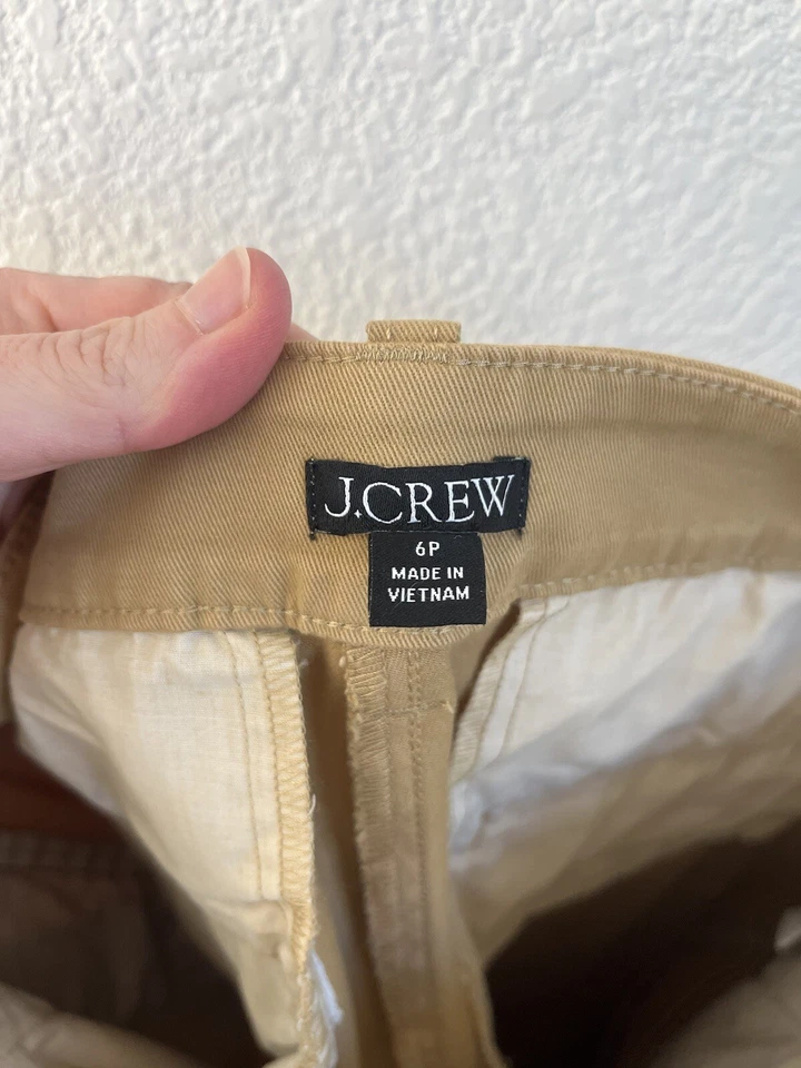 Jcrew Womens 6P Kate Straight Leg Chino Pants Honey Brown BY644 - Image 3 of 4