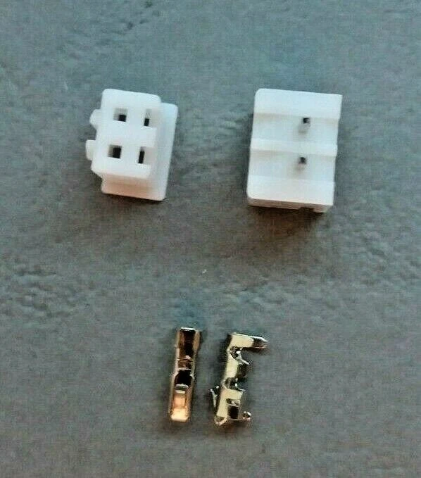 2 Paar GRIMP SET JST XH 2,54 mm 2-Pin Stecker + Buchse  - Bild 3 von 3