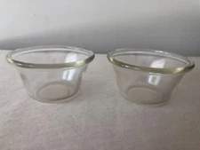 Vintage Set of 2 #414 early Pyrex Custard Cups