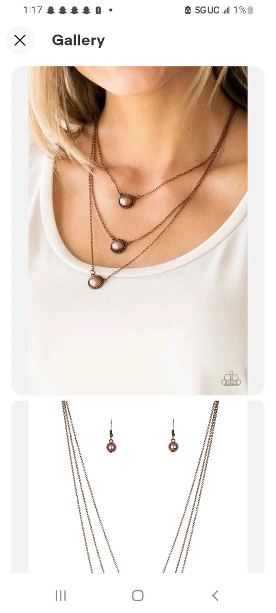 A love for sale luster copper necklace
