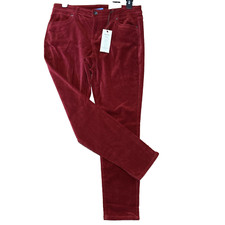 Red Velvet NWT Size 12 Glamour Red Velvet Skinny Stretch Pants Vera Wang