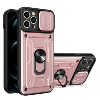 For iPhone 16 15 14 Plus 13 12 Pro Max Case Wallet Card Holder Ring Stand Cover