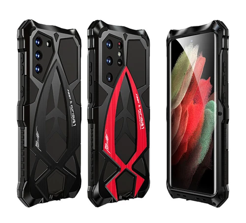 Custodia Armor per Samsung S25 Ultra Metal Bumper Resistente Full Body - Foto 5 di 28