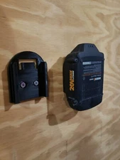 **2 Pack** Worx 20V 40V Wall/Under Shelf Locking Battery Holder Mount 
